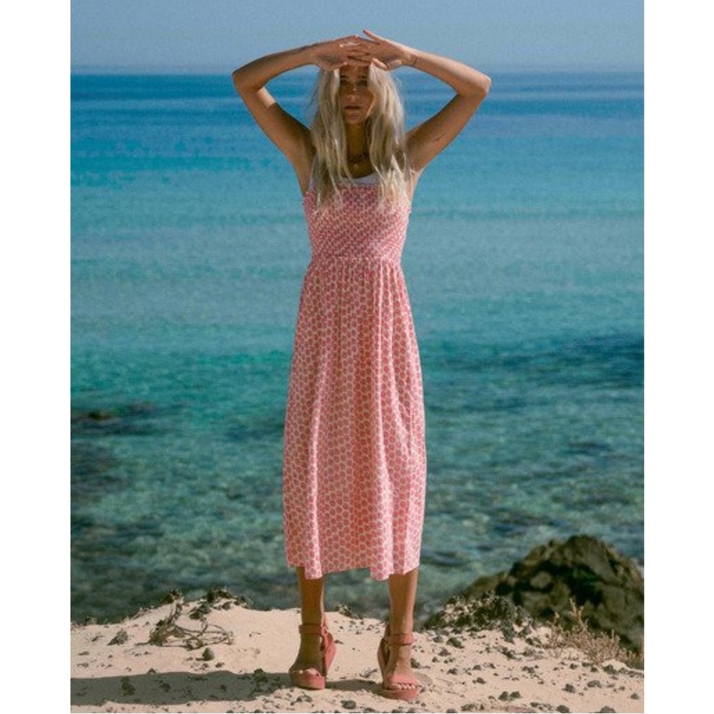 Billabong Pink Patterned Maxi Dress